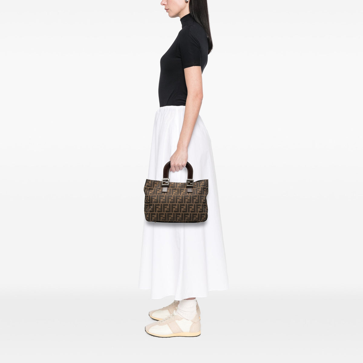 Fendi Zucca Canvas Handbag