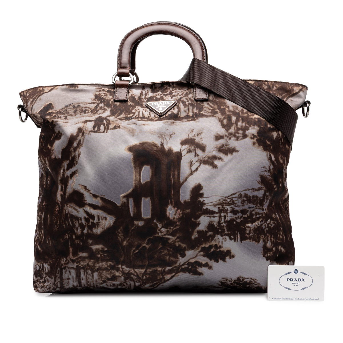 Prada Tessuto Stampato Satchel