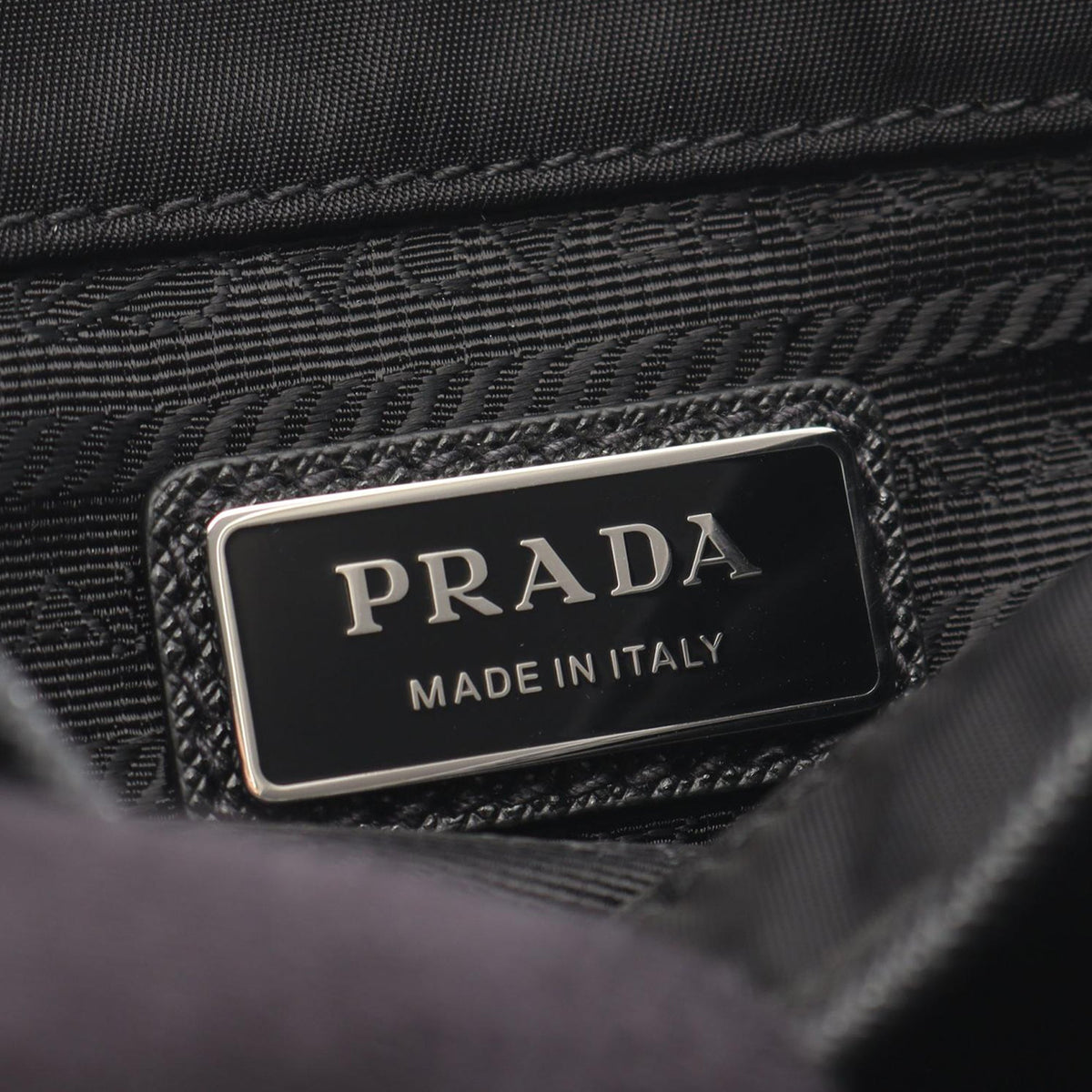 Prada Saffiano Trimmed Re Nylon Crossbody Bag