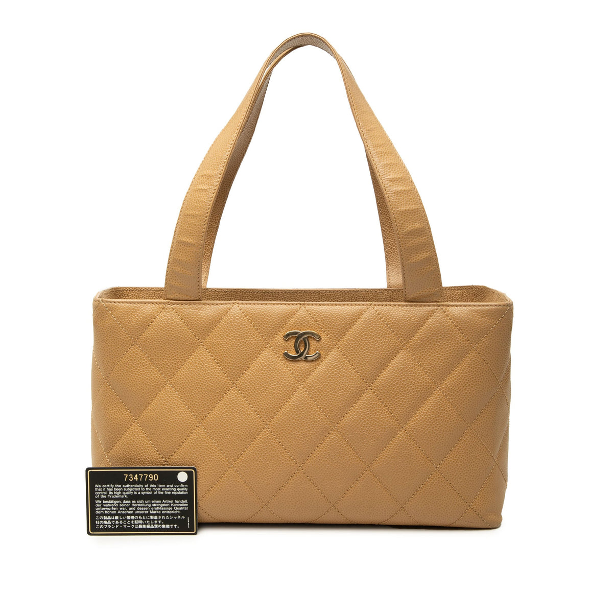 Chanel CC Quilted Caviar Tote