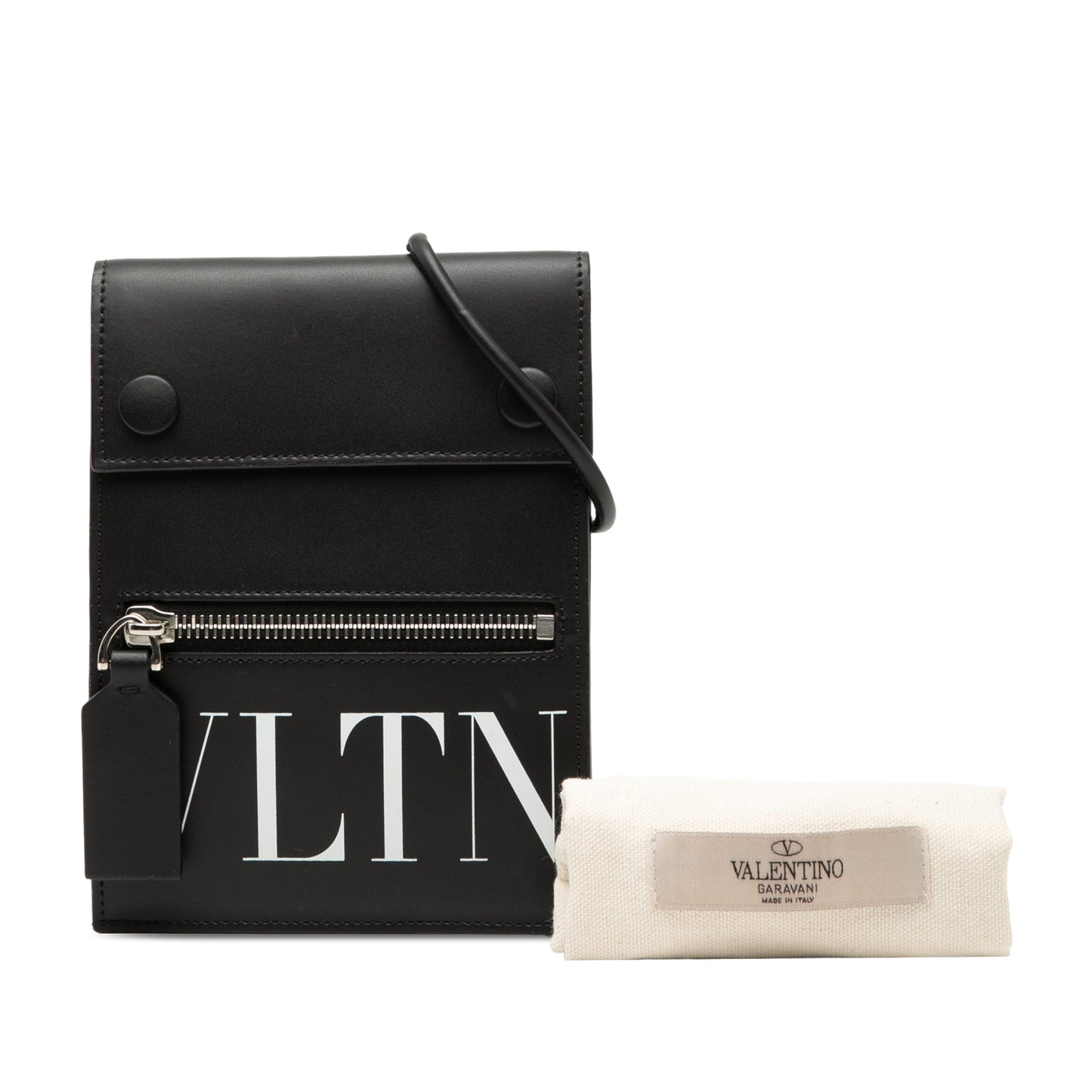 Valentino Leather VLTN Phone Case With Strap