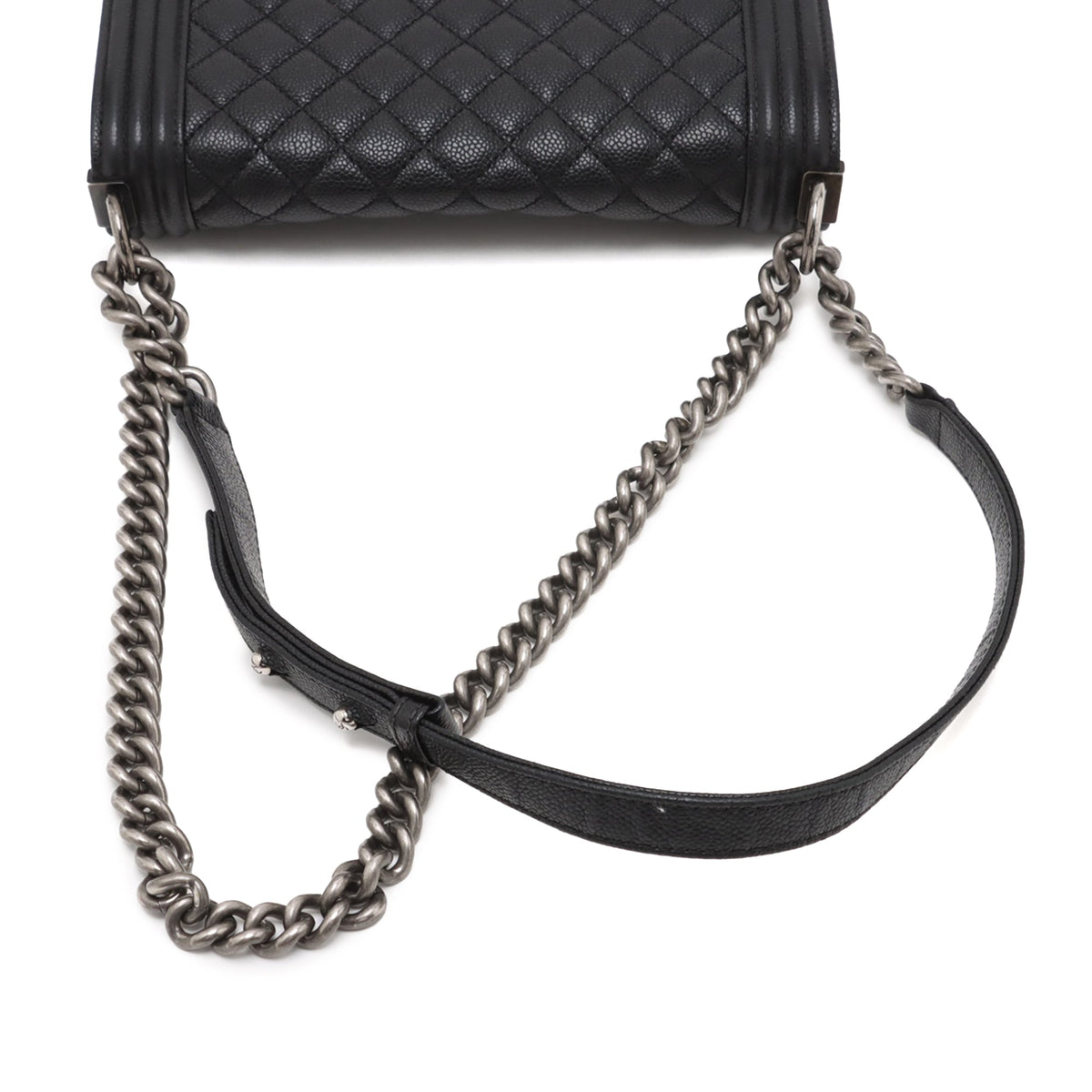 Chanel Old Medium Quilted Caviar Boy Flap