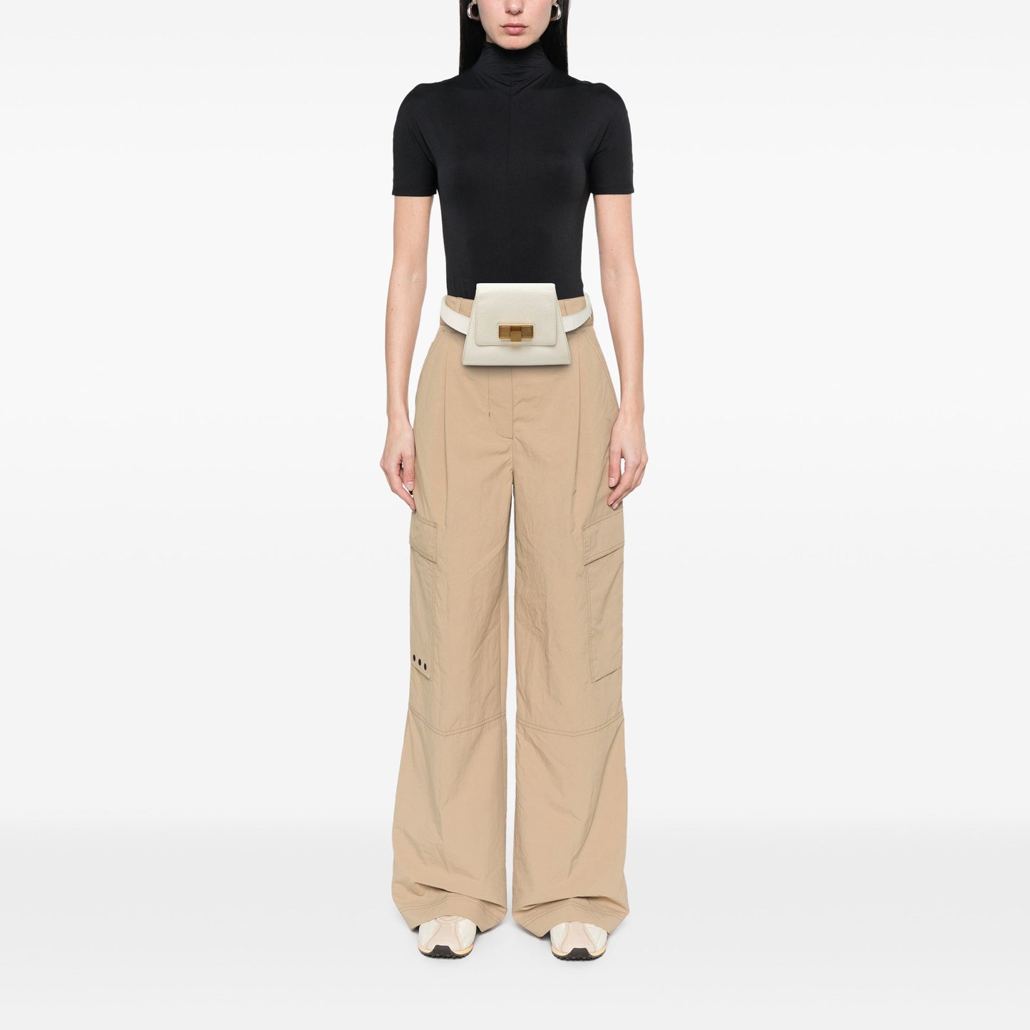 Bottega Veneta Leather Geometric Belt Bag