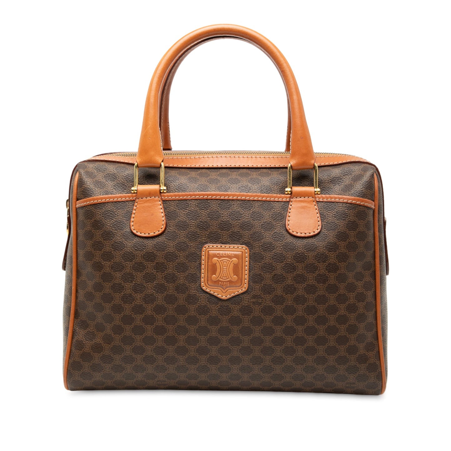 Celine Macadam Coated Canvas Handbag