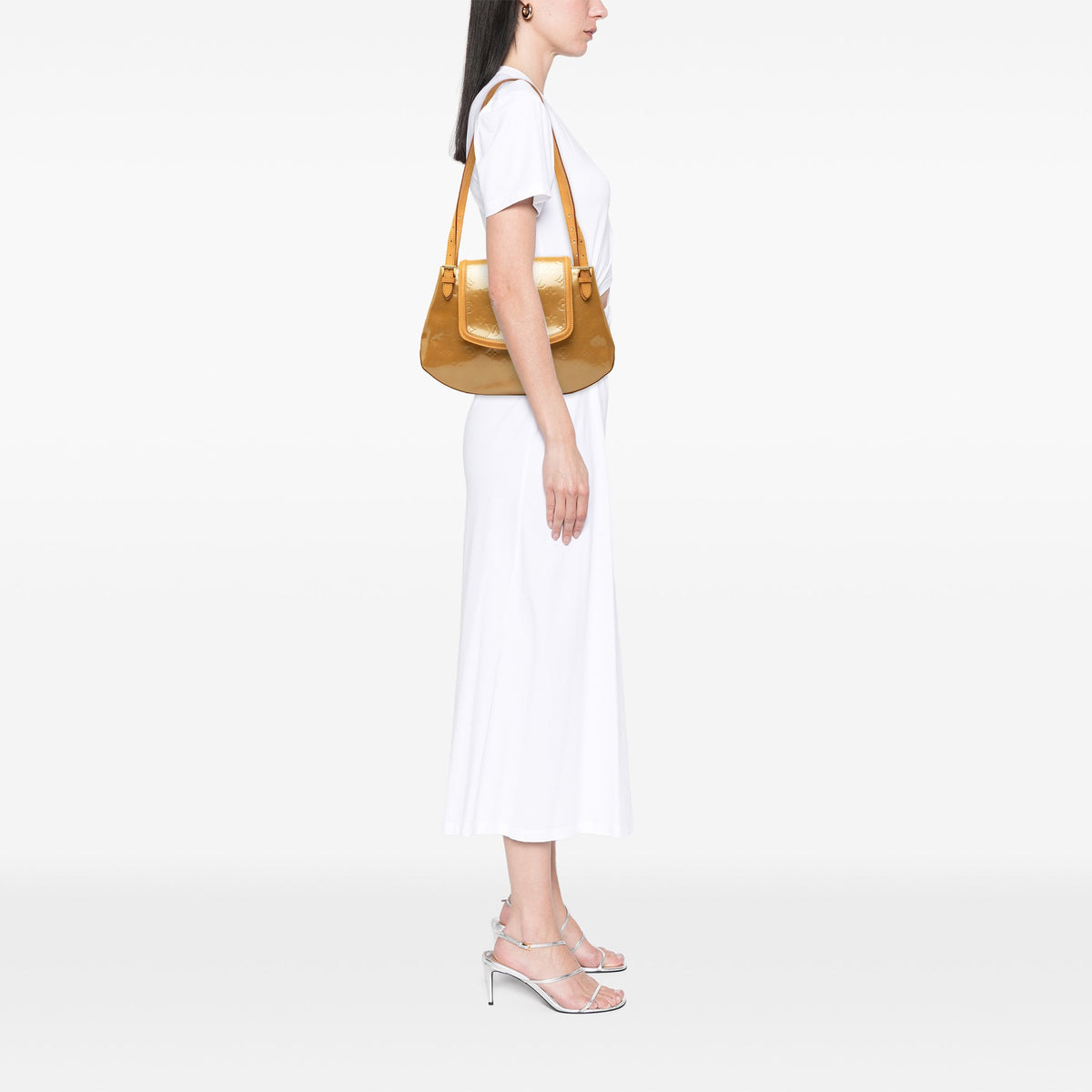 Louis Vuitton Monogram Vernis Biscayne Bay GM — Beige