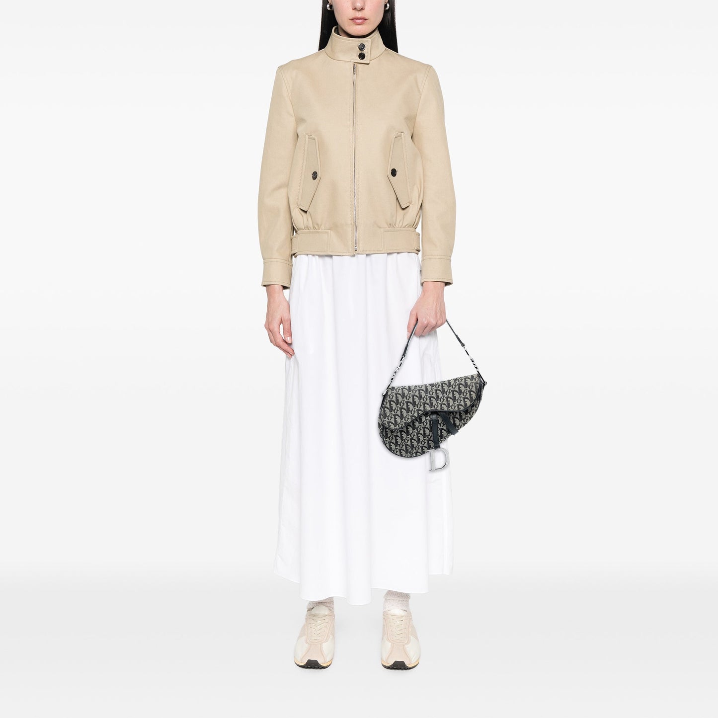 Dior Diorissimo Canvas Saddle Bag