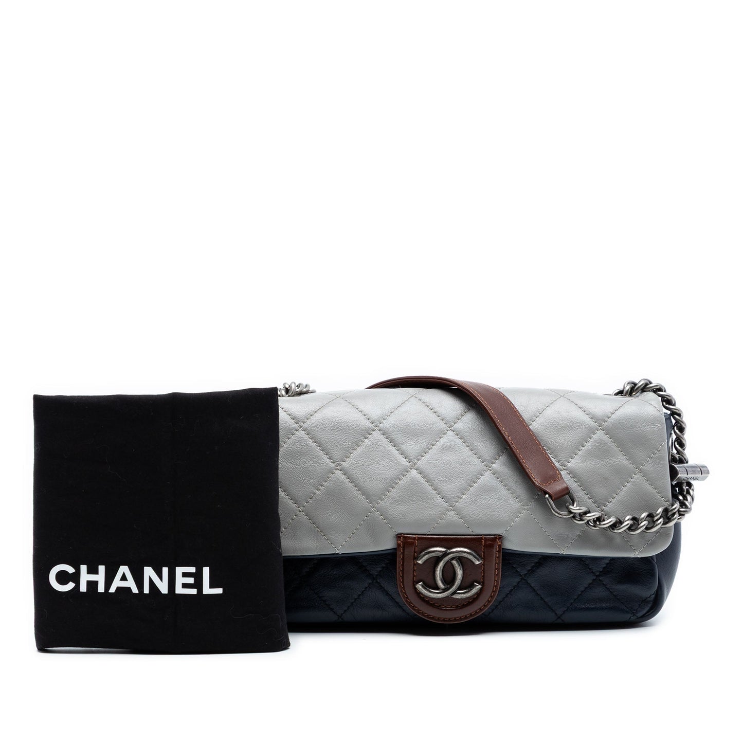 Chanel Medium Quilted Tricolor Lambskin Country Chic Flap