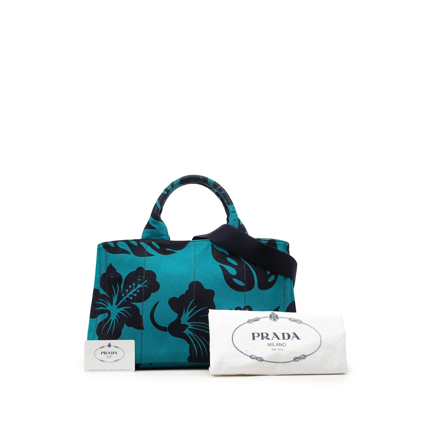 Prada Canvas Canapa Hawaii Tote