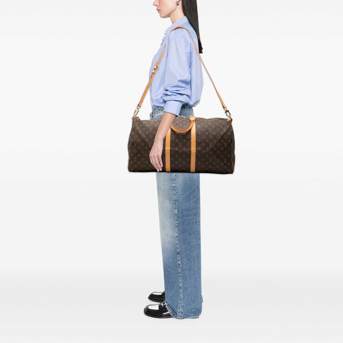 Louis Vuitton Monogram Keepall Bandouliere 55