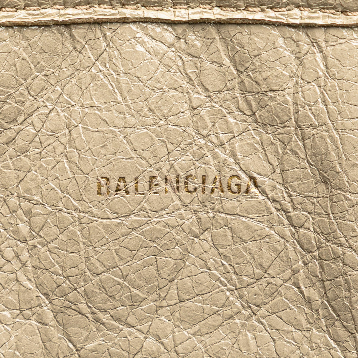 Balenciaga Medium Woven Calfskin Barbes East West Shopper Bag