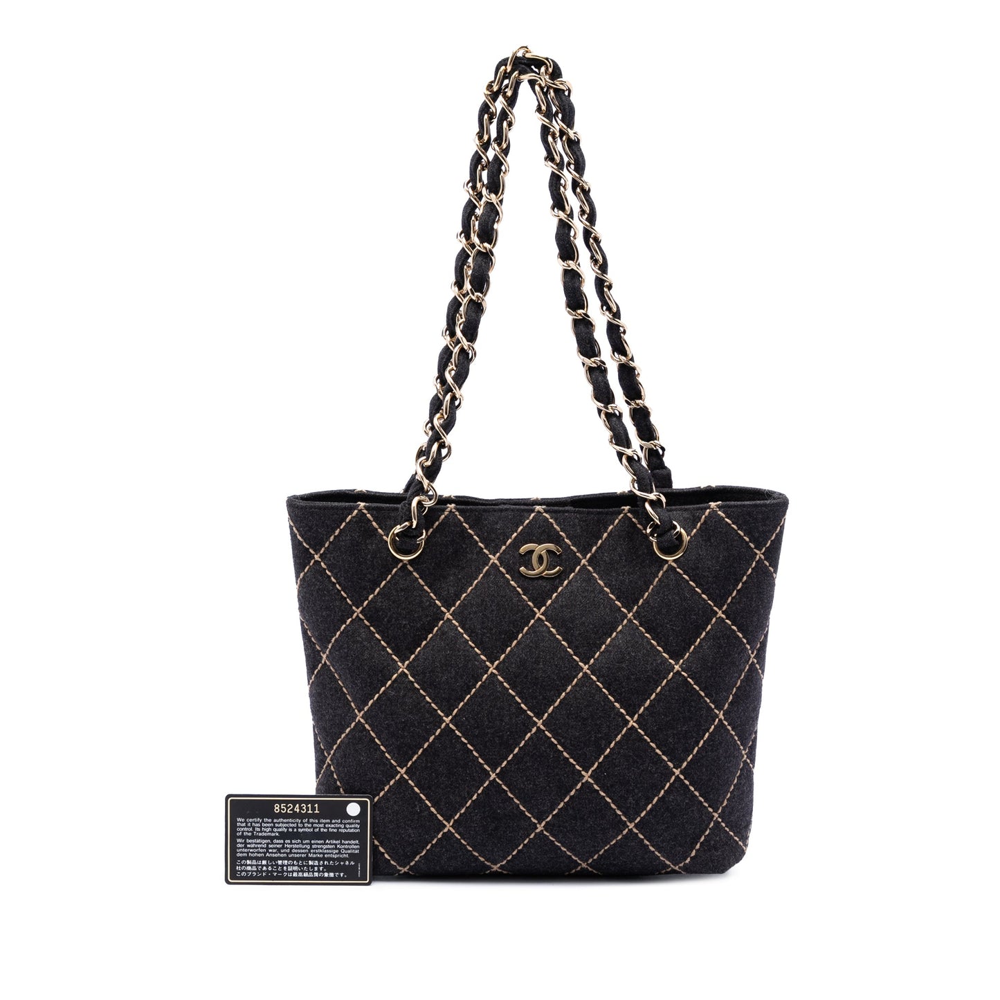 Chanel CC Wool Wild Stitch Tote