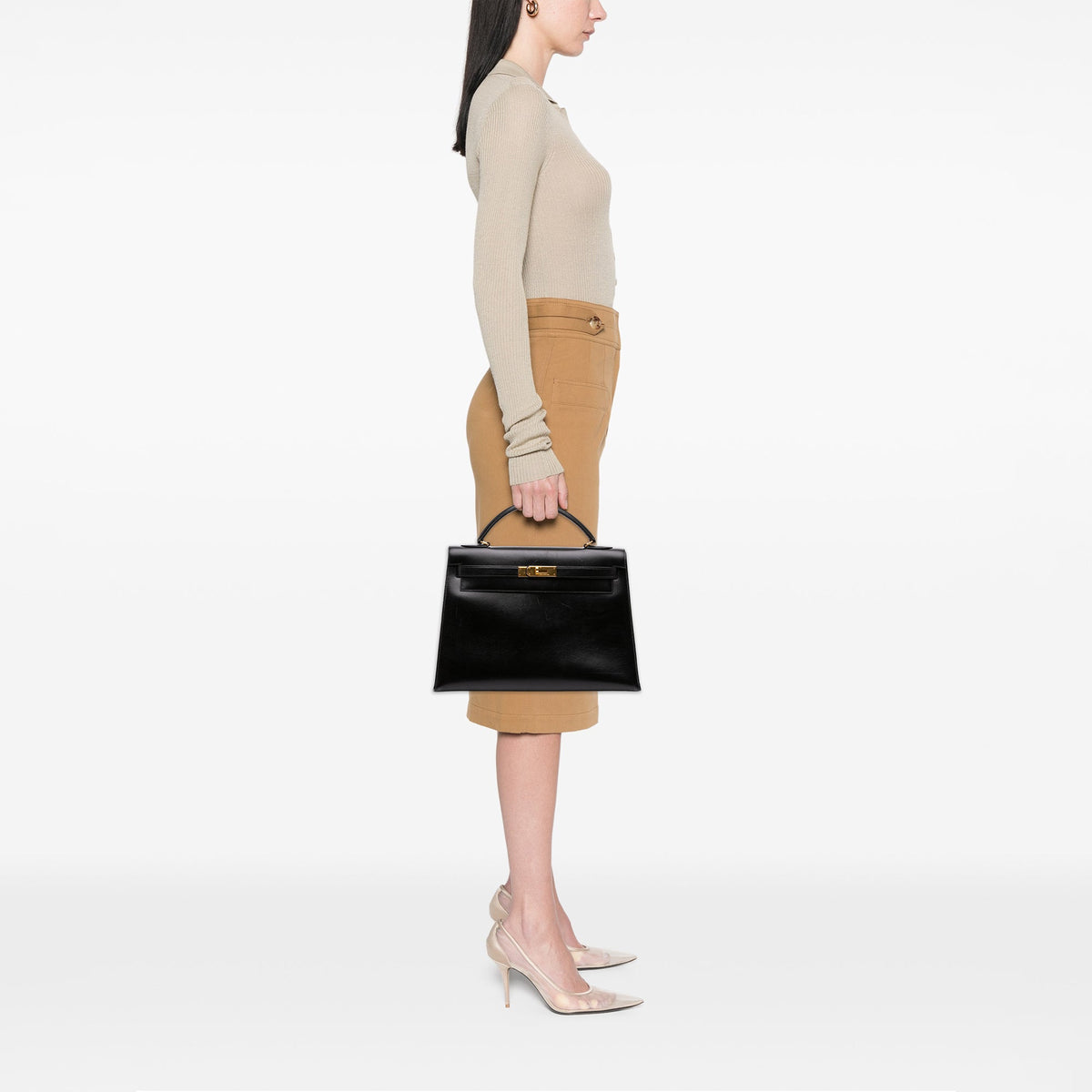 Hermès Box Calf Kelly Sellier 32