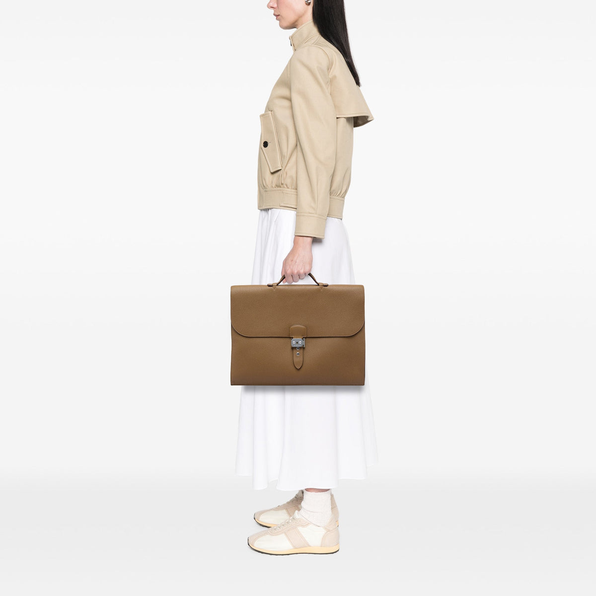 Hermès Togo Sac a Depeches 40 — Brown