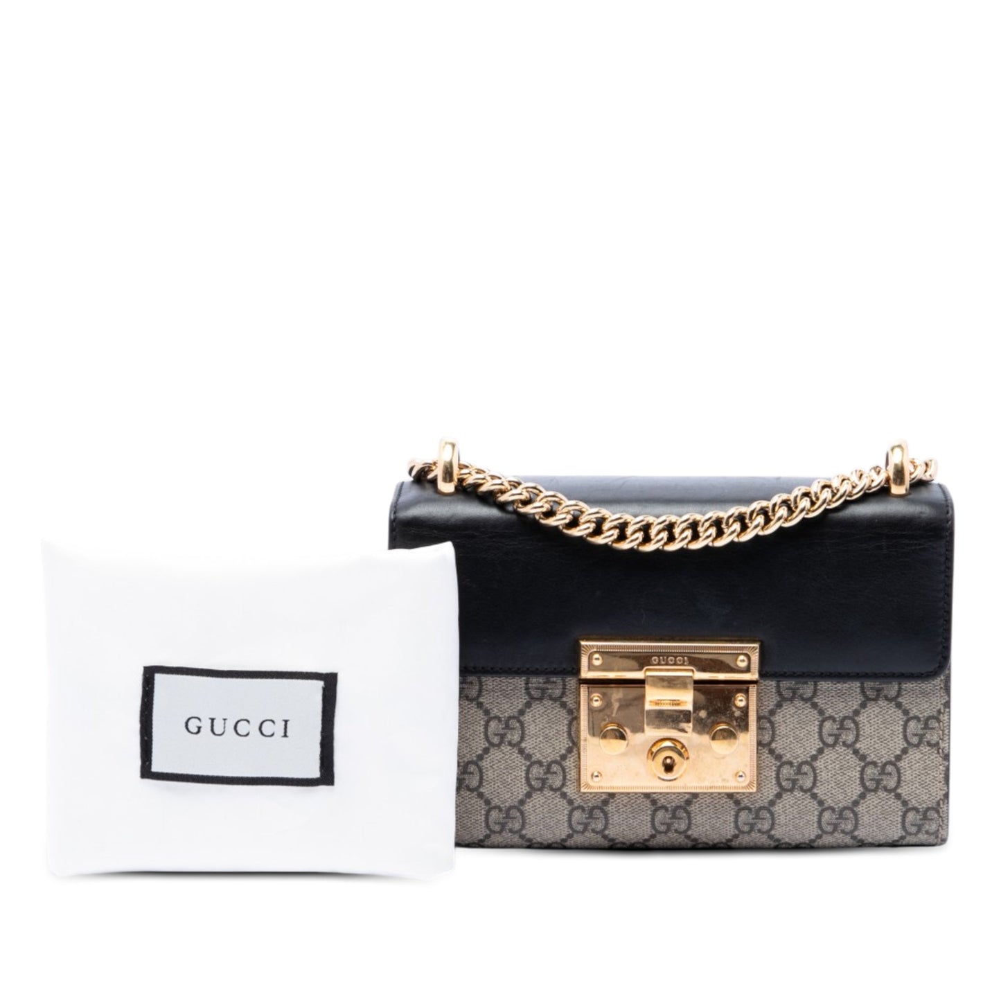 Gucci Small GG Supreme Padlock Crossbody