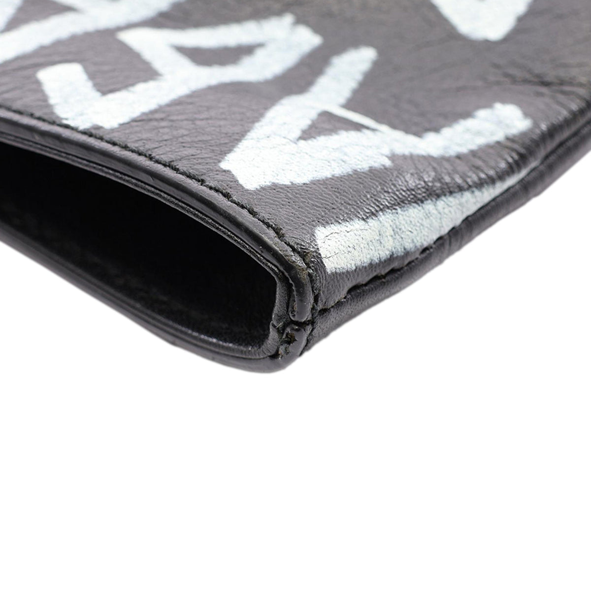 Balenciaga Leather Graffiti Clutch