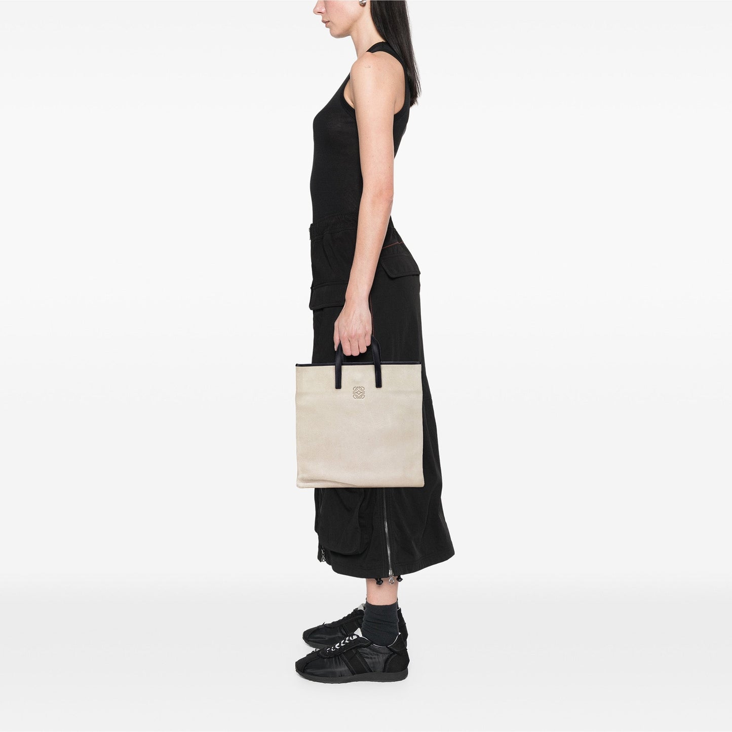 LOEWE Anagram Suede Tote