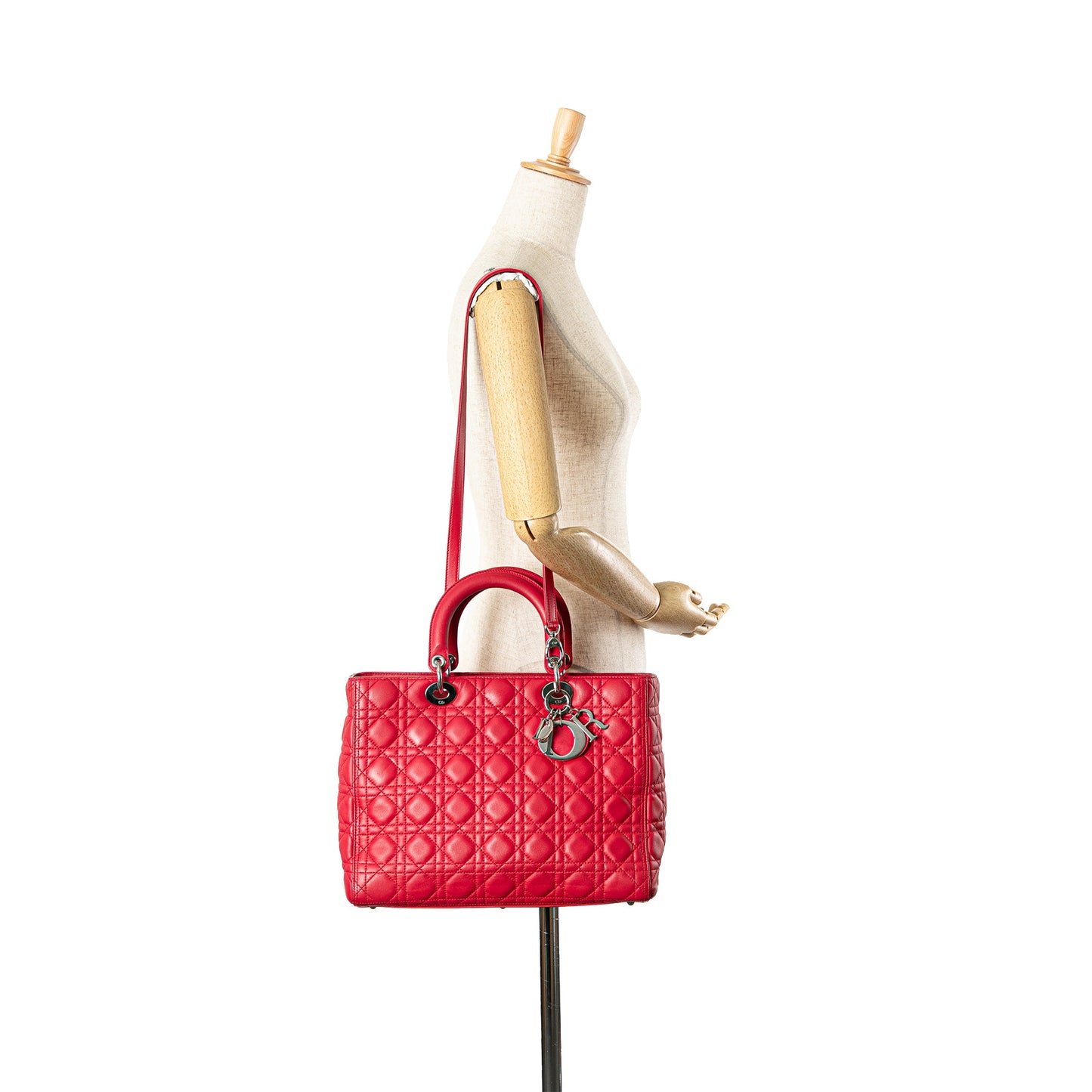Dior Large Lambskin Cannage Lady Dior