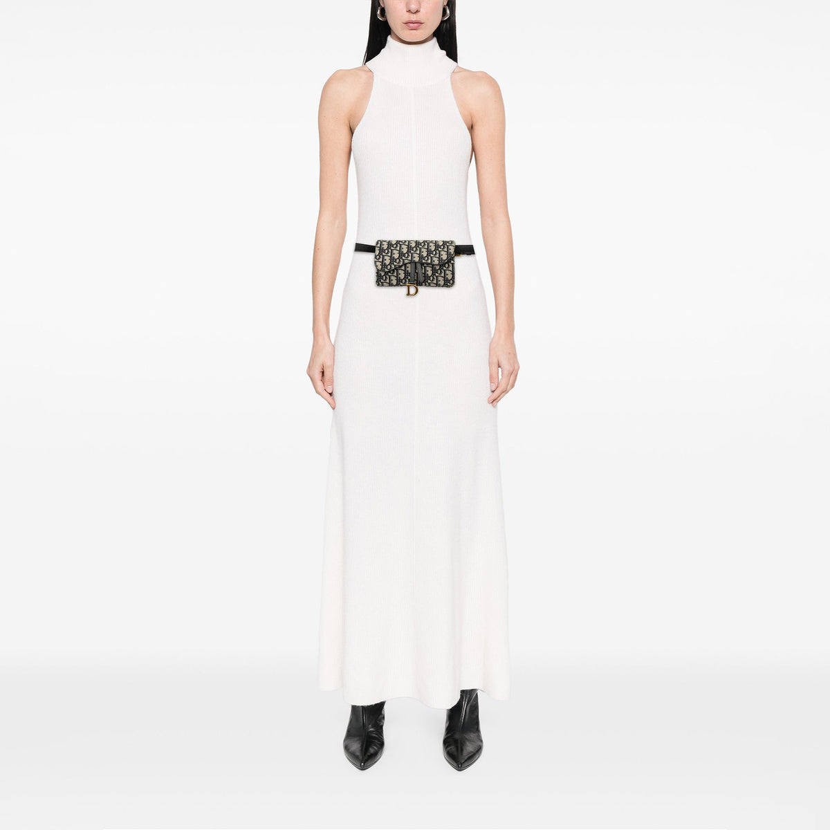Dior Oblique Canvas Saddle Belt Bag — Blue