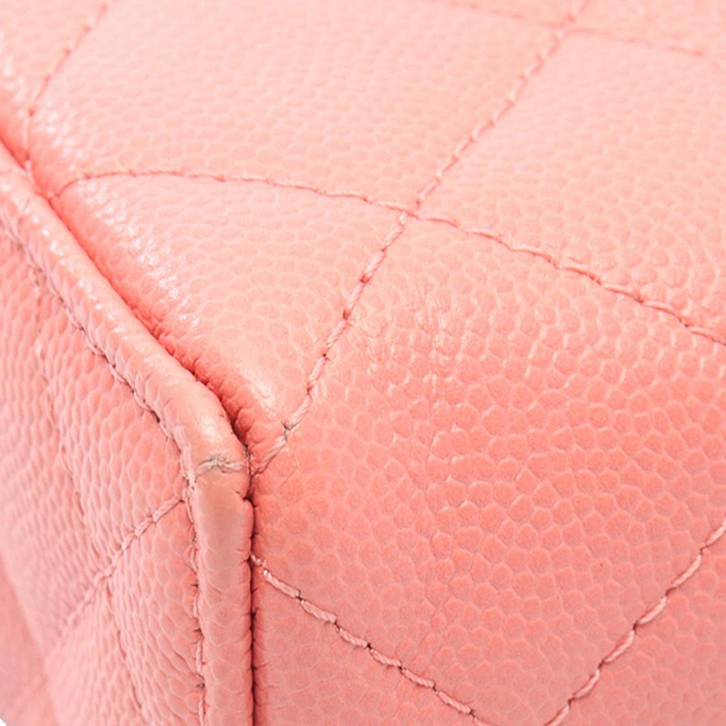 Chanel CC Quilted Caviar Vanity Case