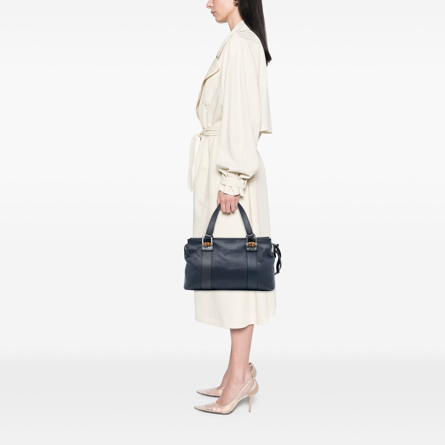 Gucci Leather Bamboo Bar Satchel