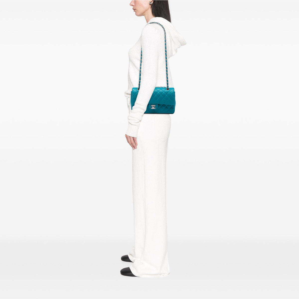 Chanel Medium Classic Iridescent Caviar Double Flap