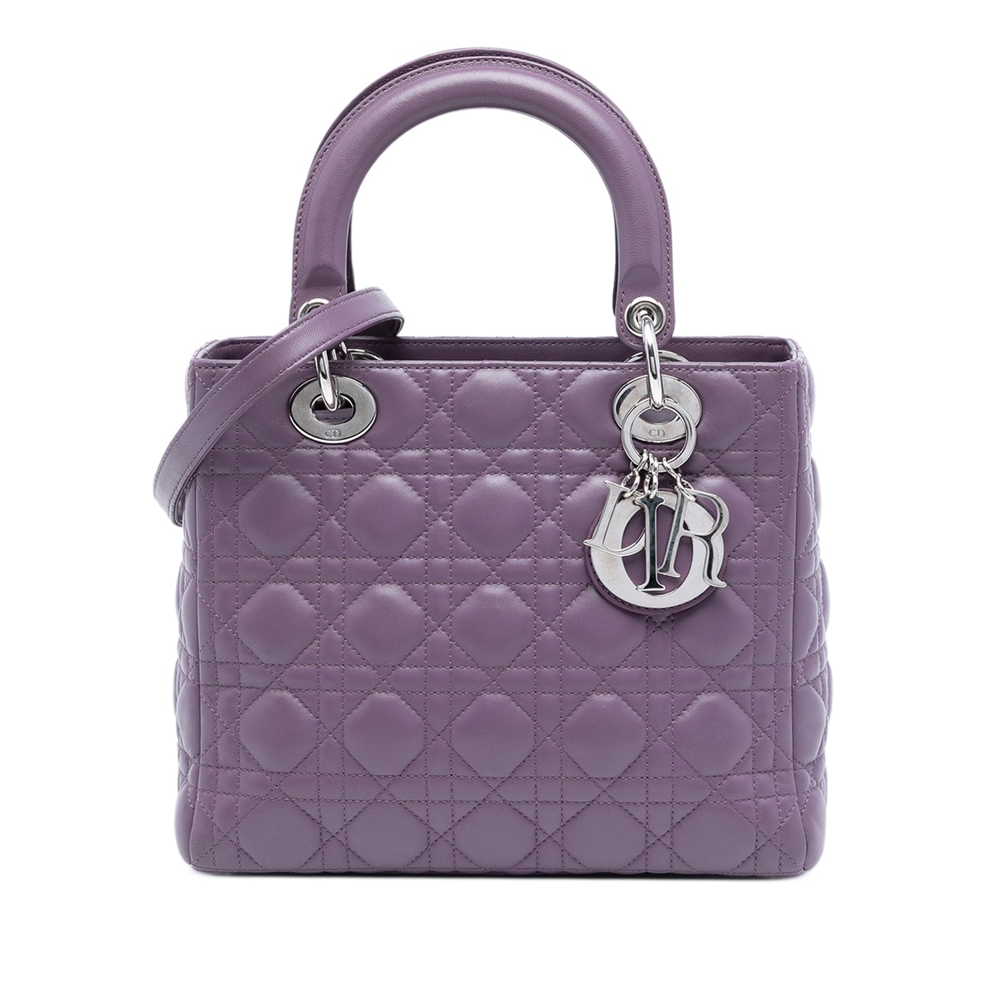 Dior Medium Lambskin Cannage Lady Dior