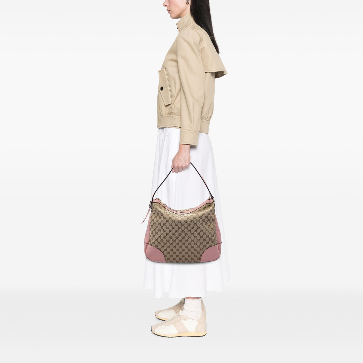 Gucci GG Canvas Bree Shoulder Bag