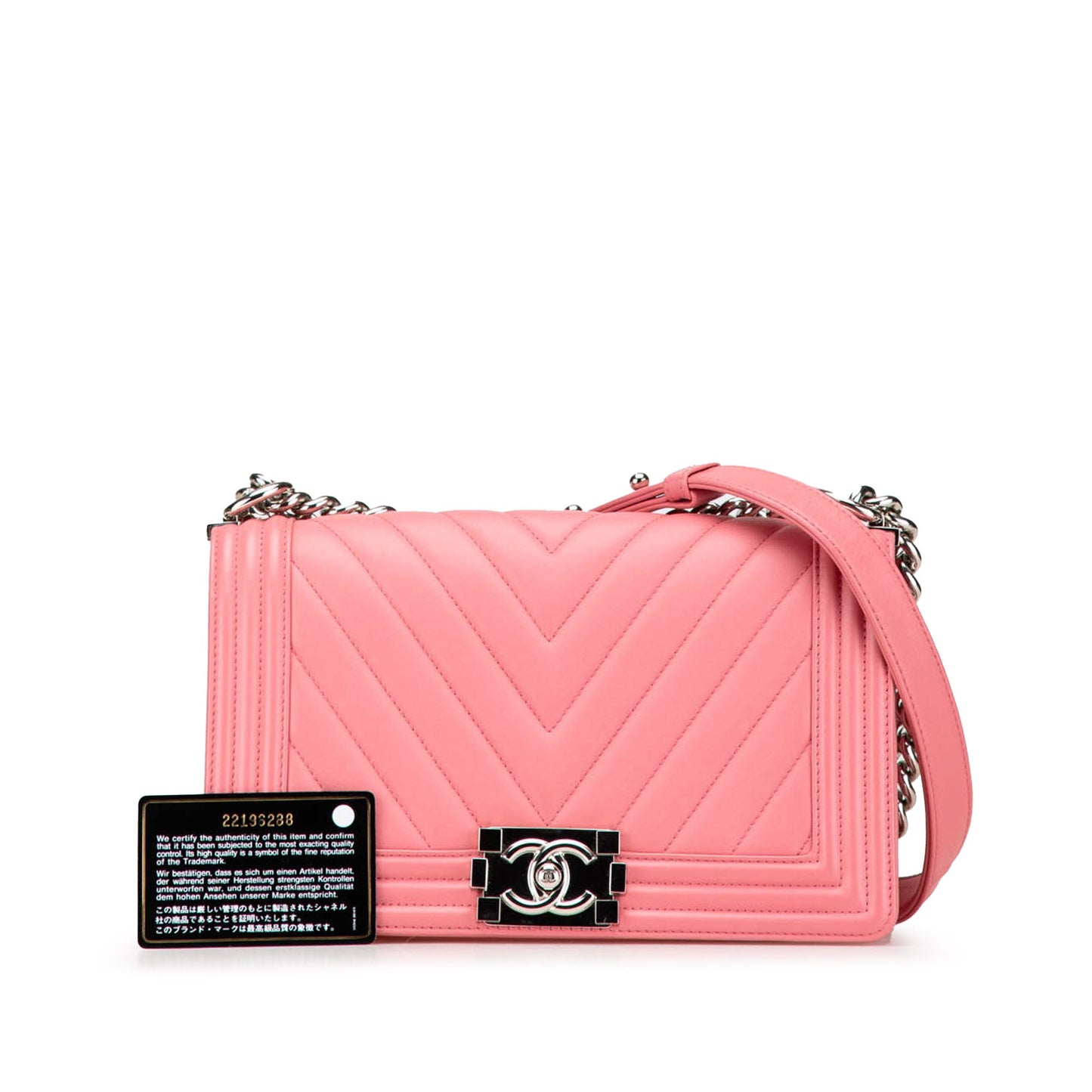 Chanel Old Medium Chevron Lambskin Boy Flap