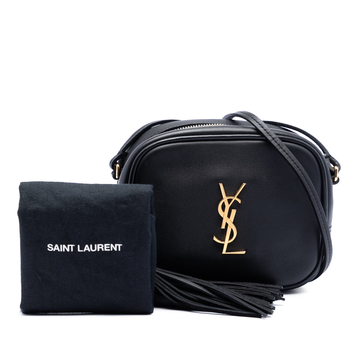 Saint Laurent Calfskin Monogram Blogger Bag