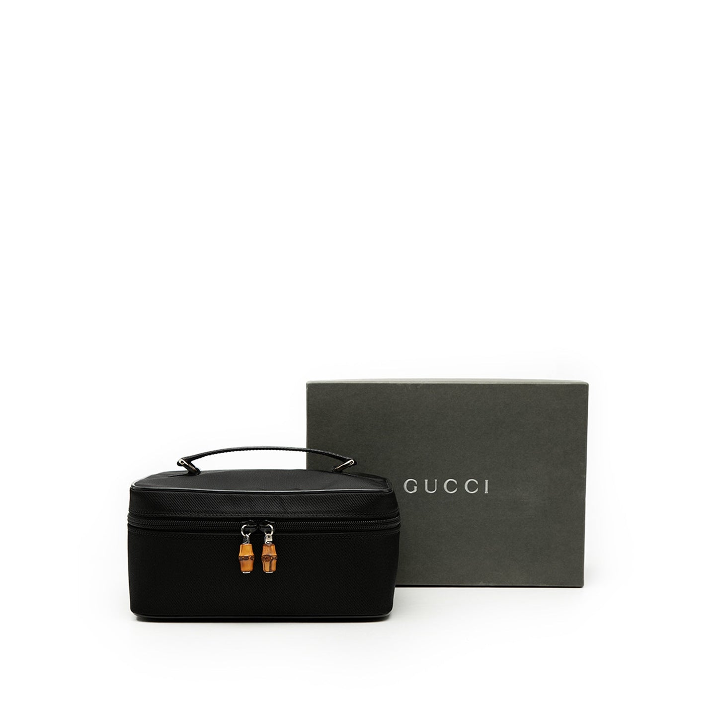 Gucci Nylon Bamboo Vanity Bag
