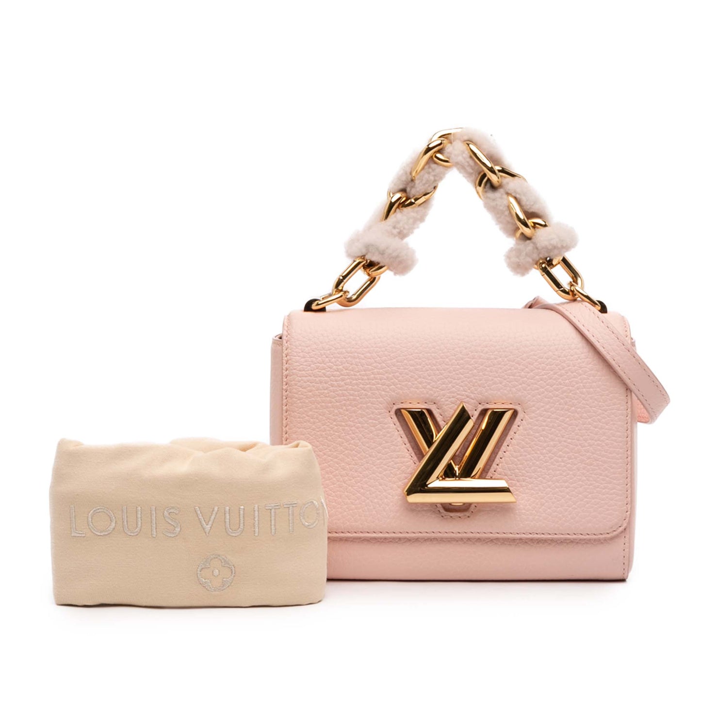 Louis Vuitton Taurillon Shearling Braided Handle Twist PM