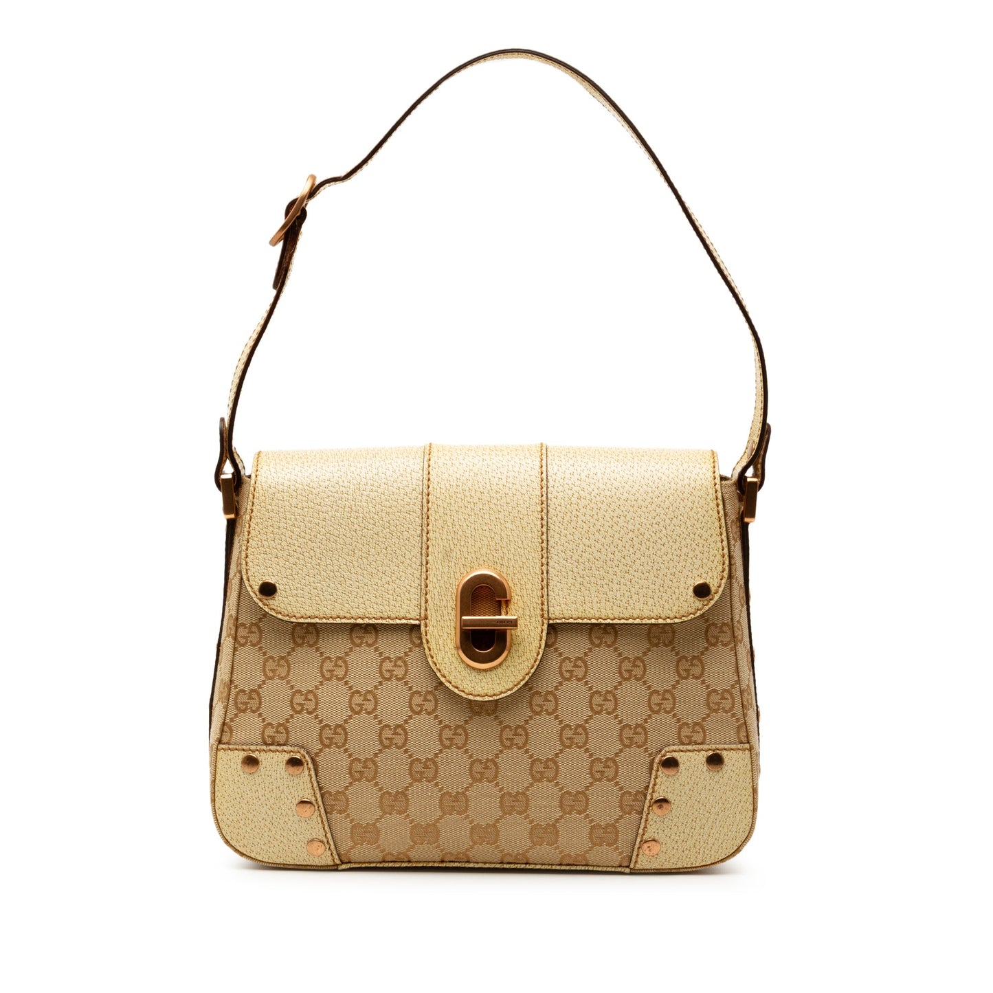 Gucci GG Canvas Turnlock Shoulder Bag