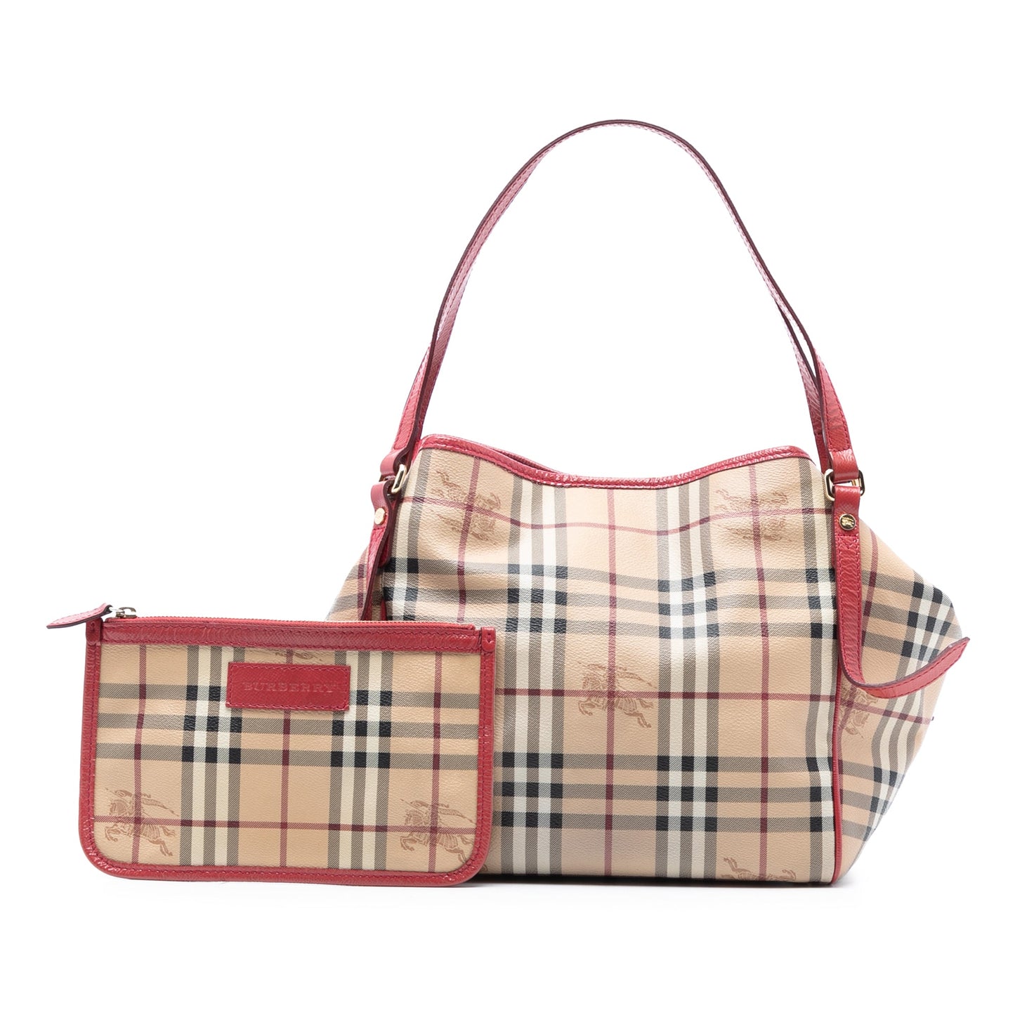 Burberry Small Haymarket Check Coated Canvas Canterbury Tote