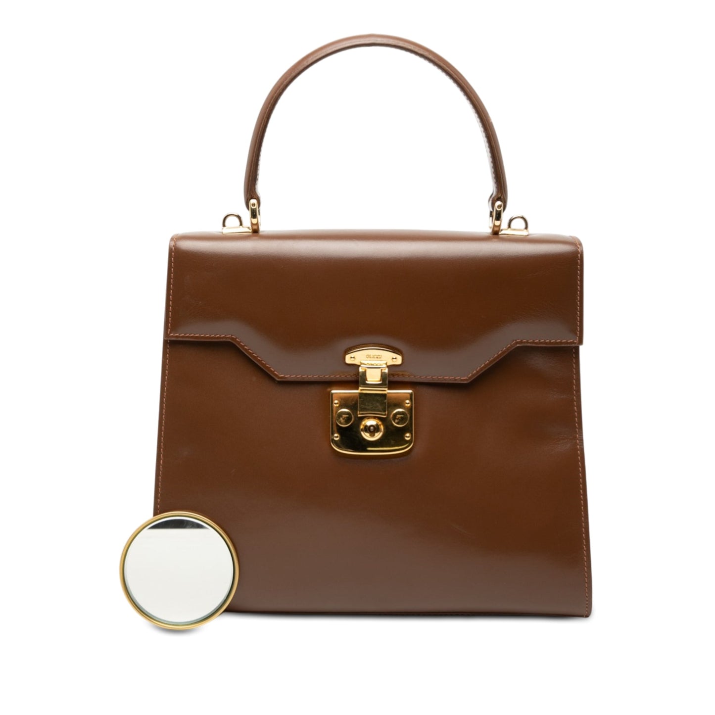 Calfskin Lady Lock Satchel