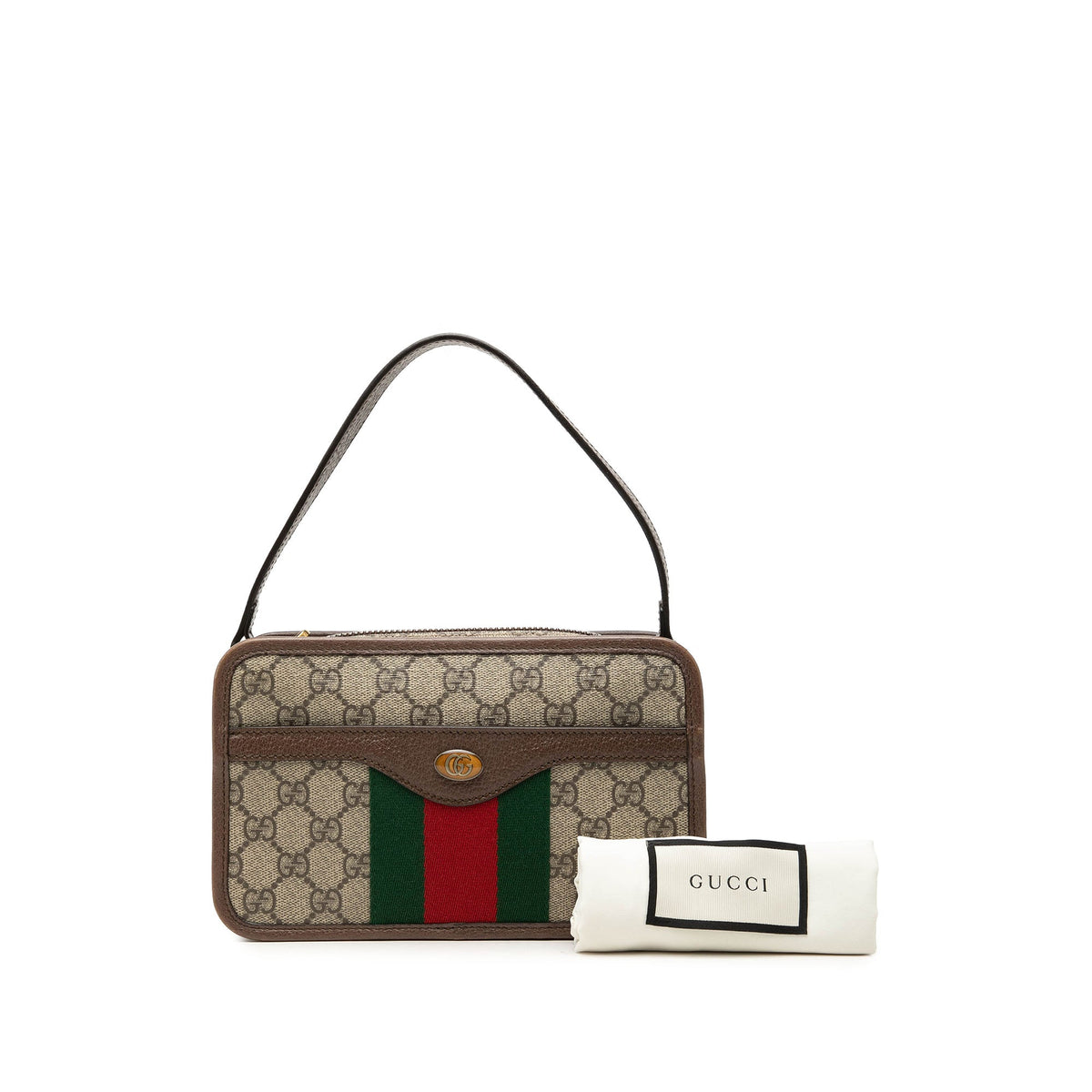 Gucci Small GG Supreme Web Ophidia Top Handle Bag