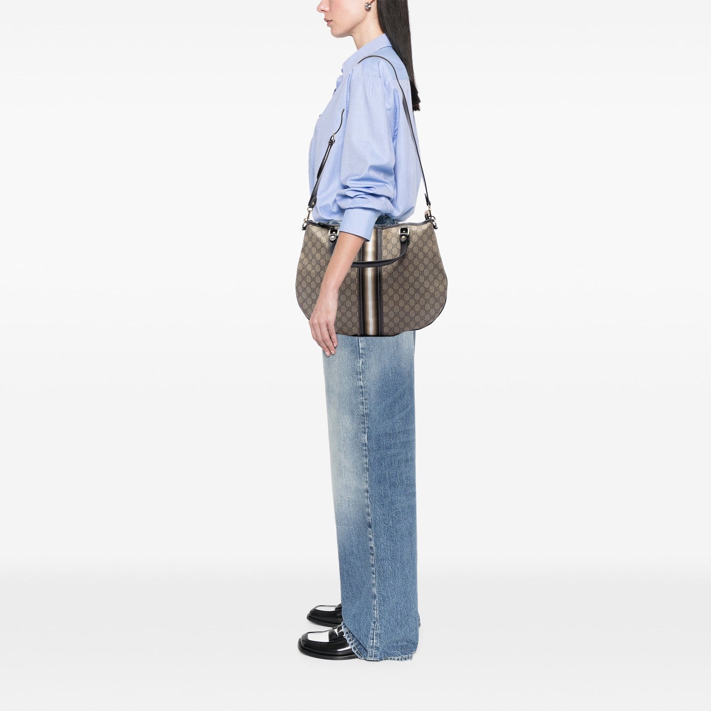 Gucci GG Supreme Web Hobo