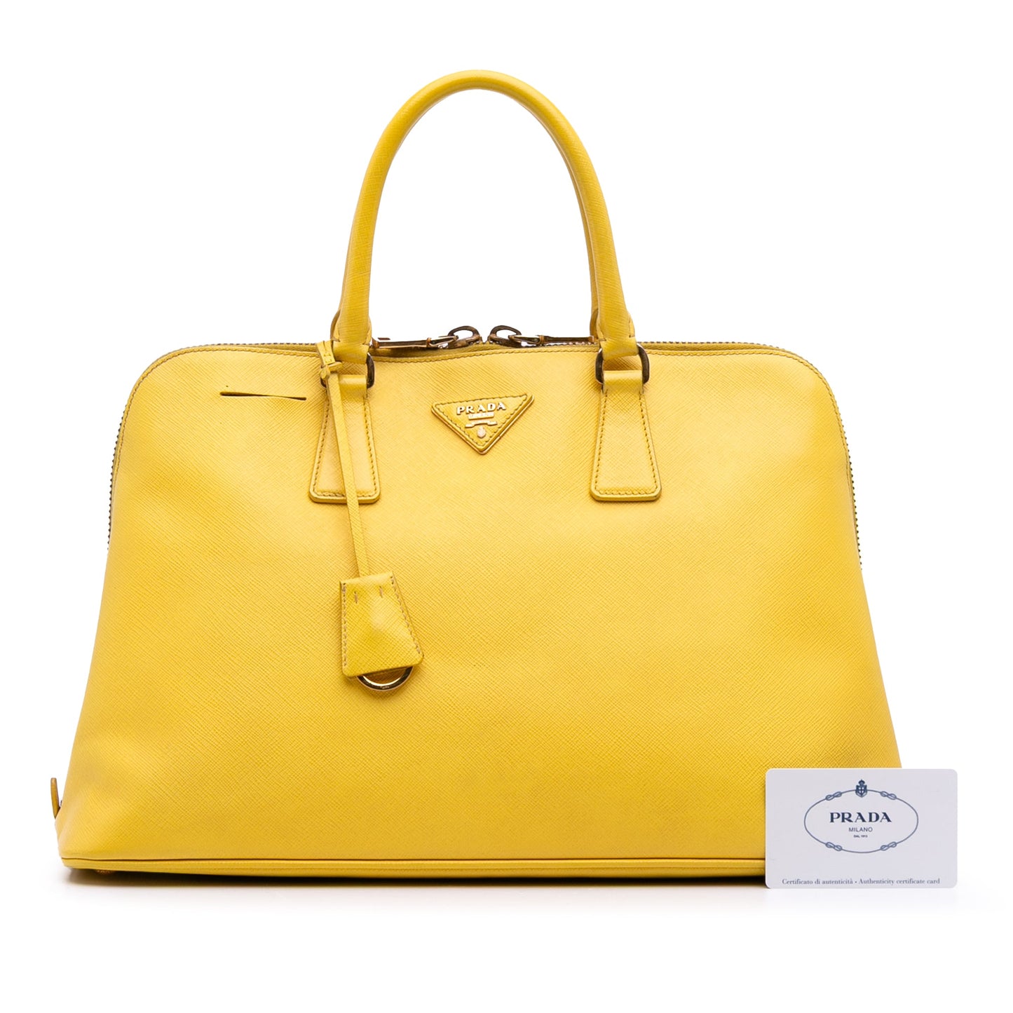 Prada Large Saffiano Lux Promenade Satchel