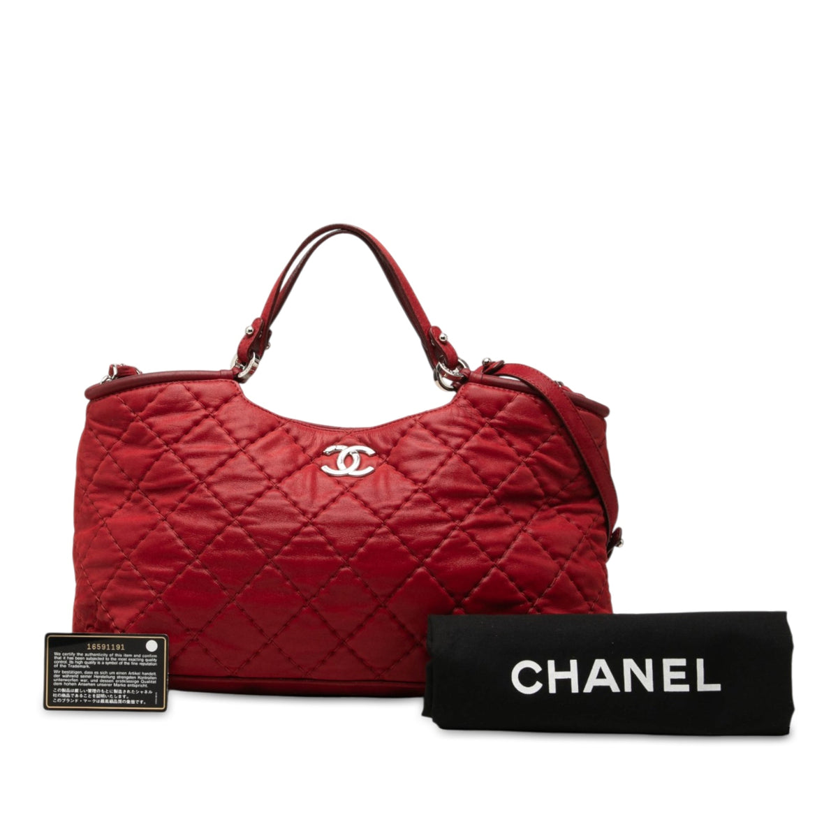 Chanel Small Quilted Iridescent Calfskin Sea Hit Tote