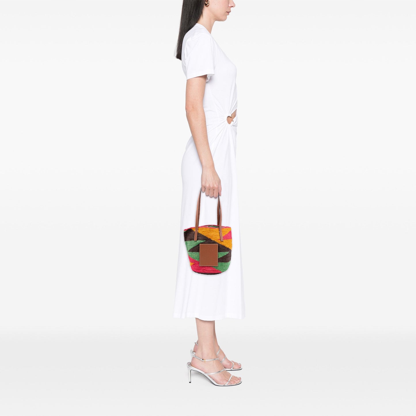 LOEWE Paulas Ibiza Multicolor Straw Shigra Basket Tote