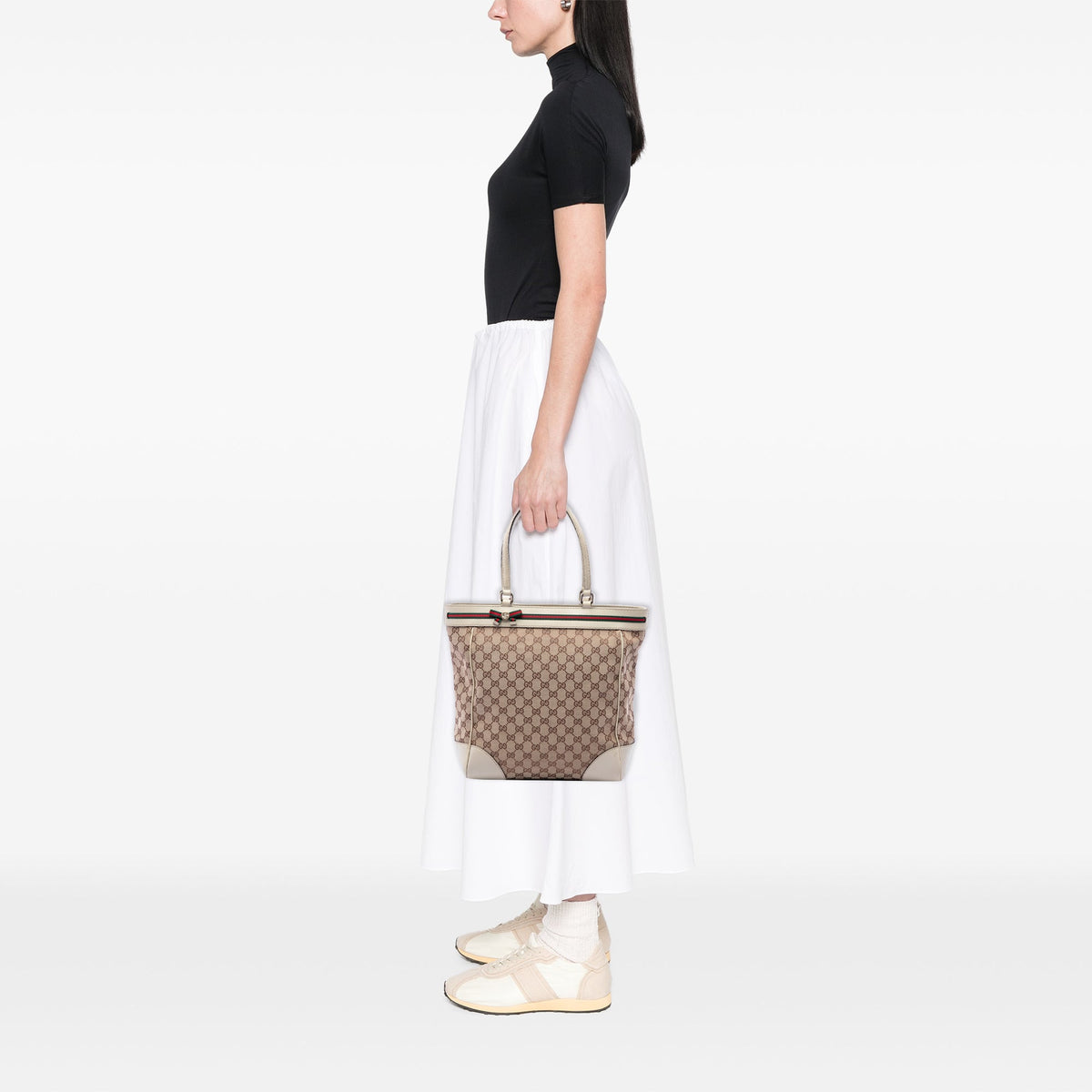Gucci GG Canvas Web Mayfair Tote
