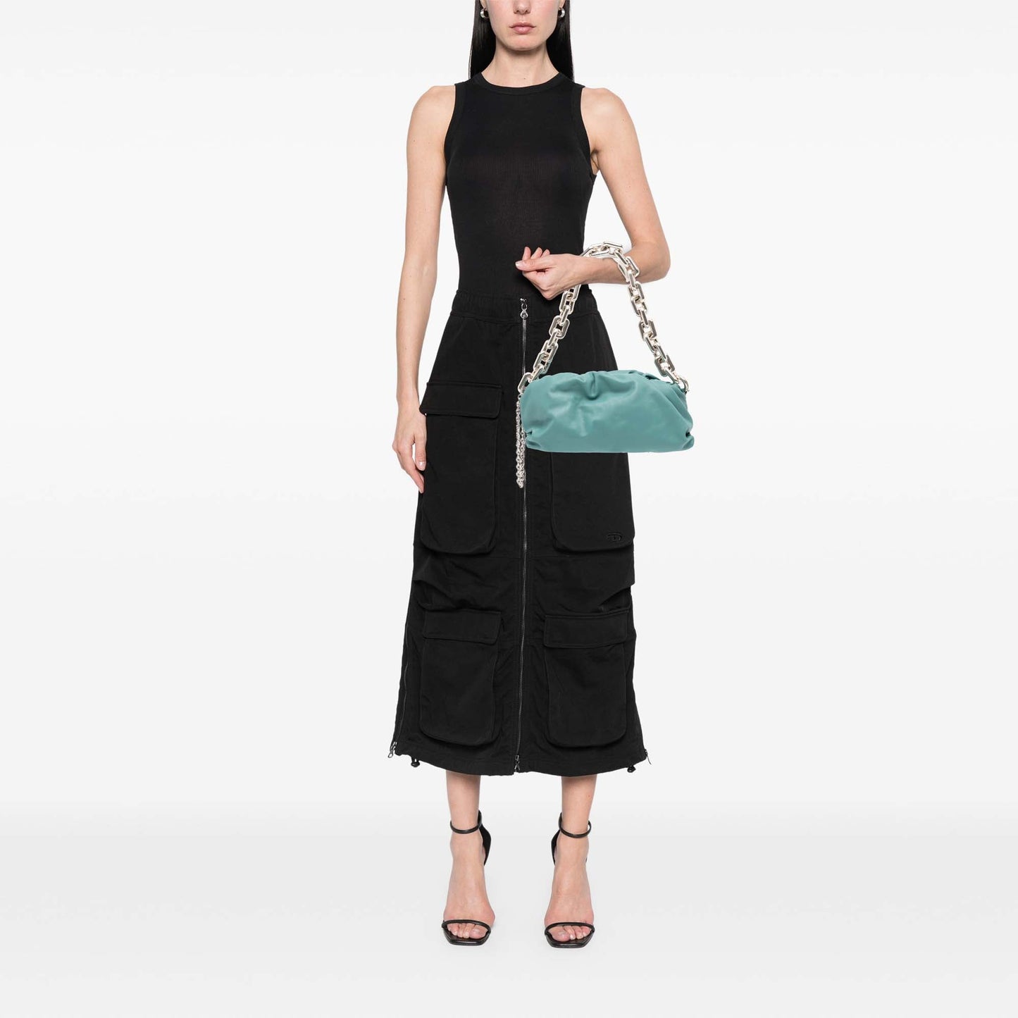 Bottega Veneta Lambskin Chain Pouch