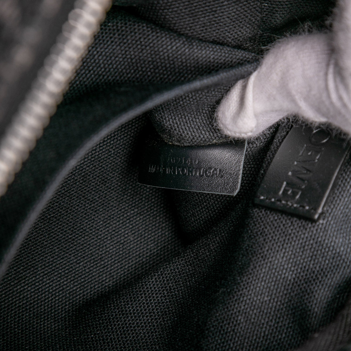 LOEWE XS Anagram Canvas Military Messenger Bag