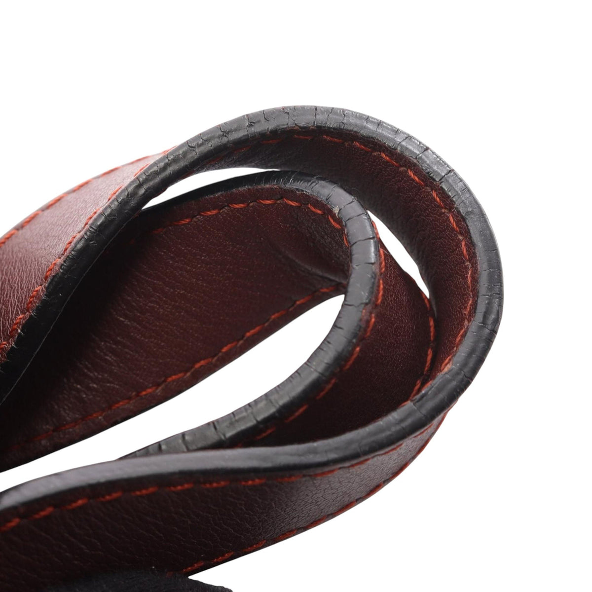 LOEWE Small Tricolor Leather Hammock Satchel — Red