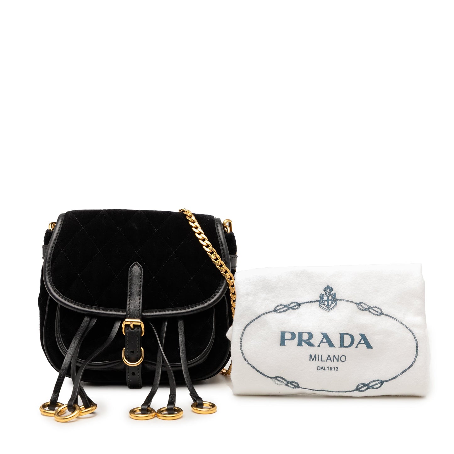 Prada Impuntu Velluto Corsaire Crossbody