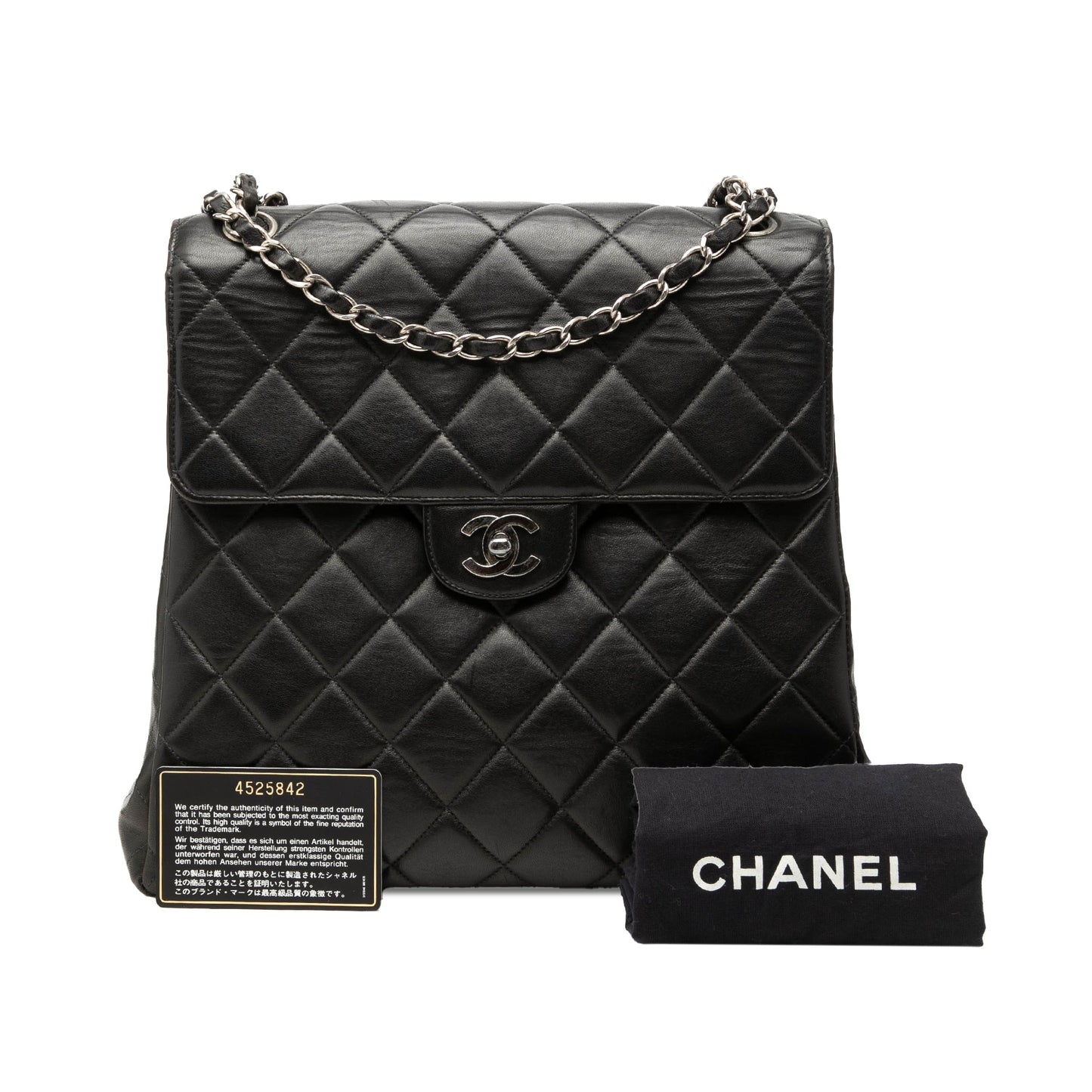 Chanel CC Quilted Lambskin Shoulder Bag