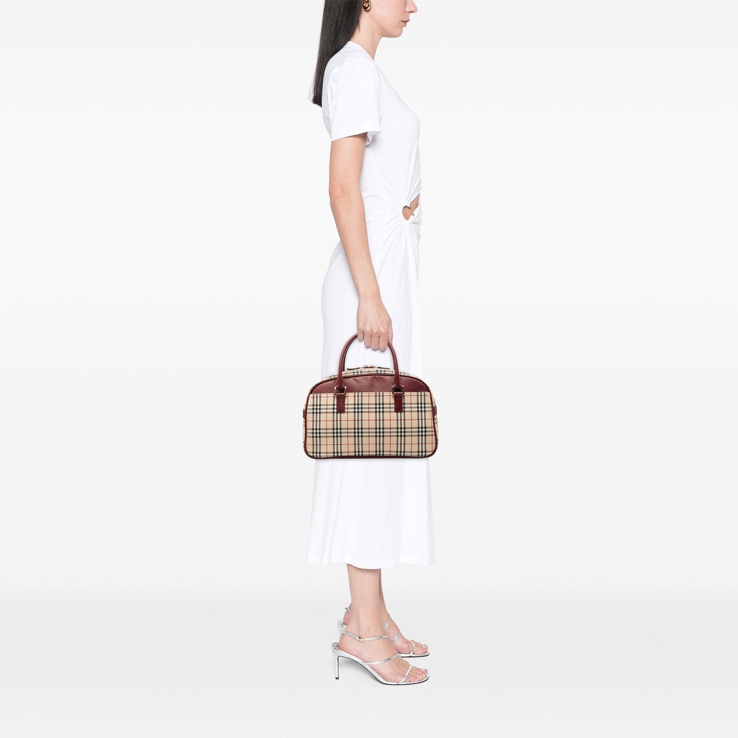 Burberry House Check Canvas Handbag