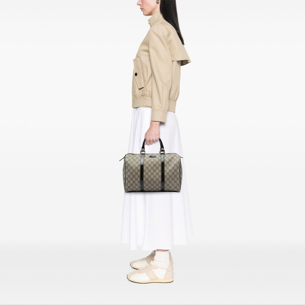 Gucci Medium GG Supreme Joy Boston Bag