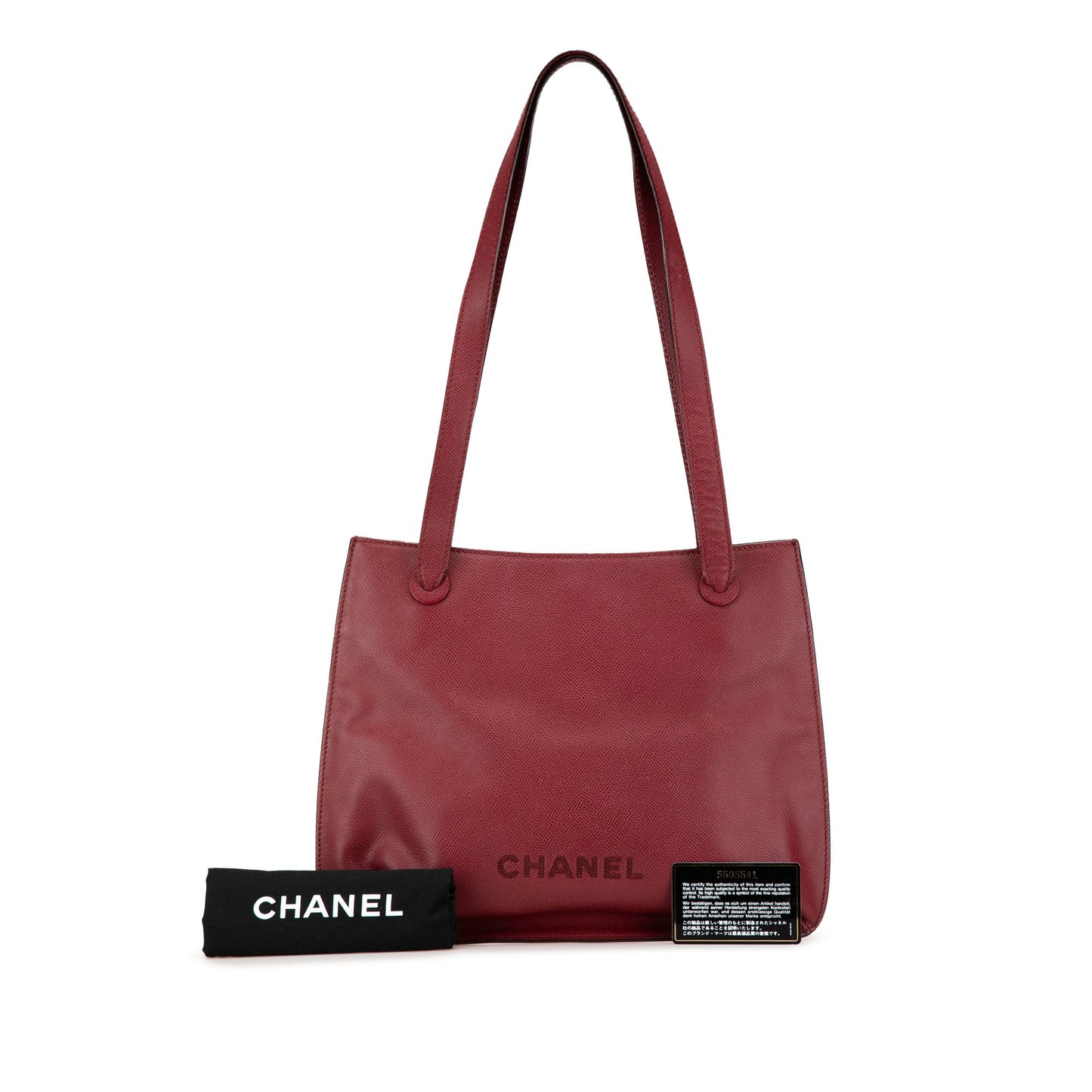 Chanel Caviar Logo Tote
