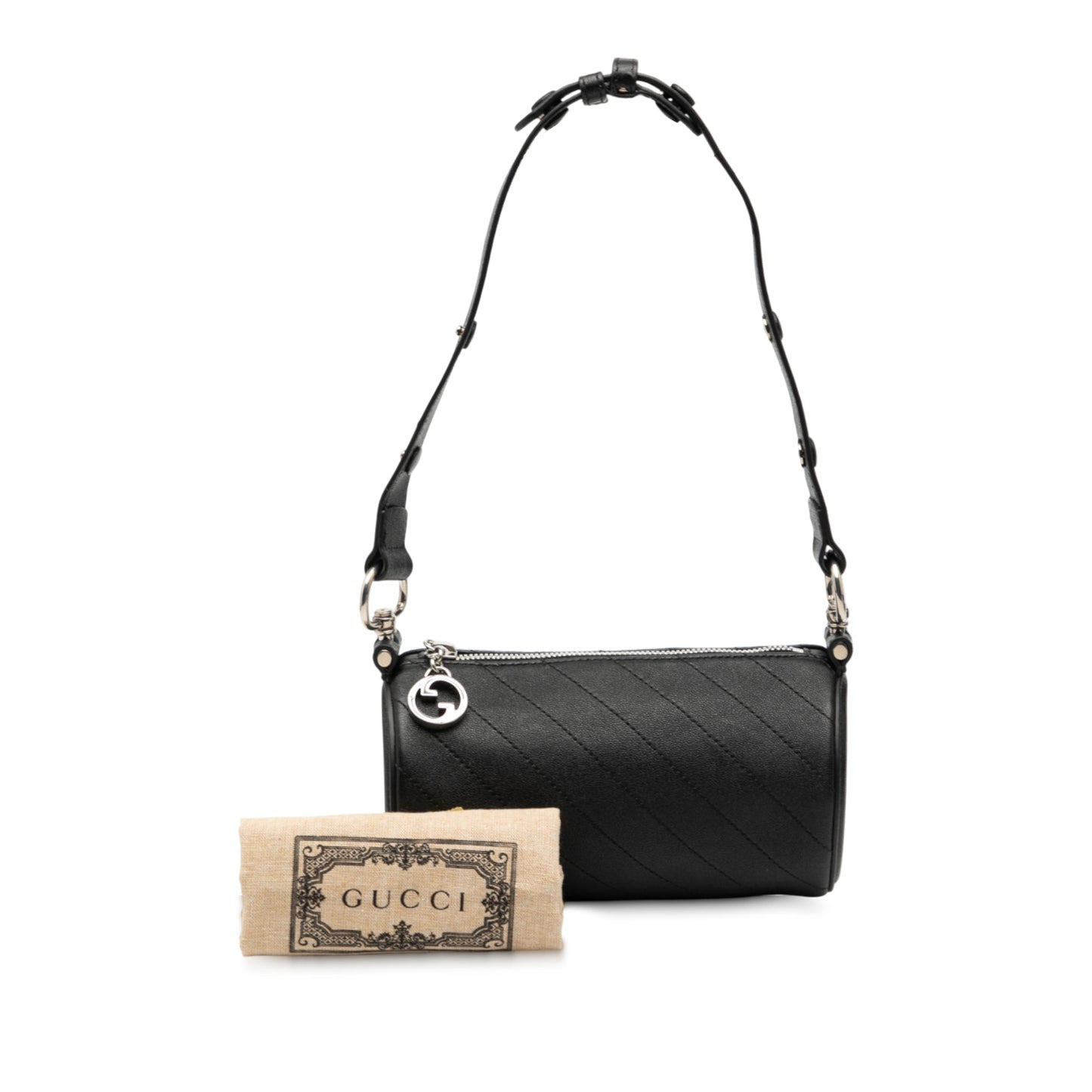 Gucci Mini Leather Blondie Barrel Shoulder Bag