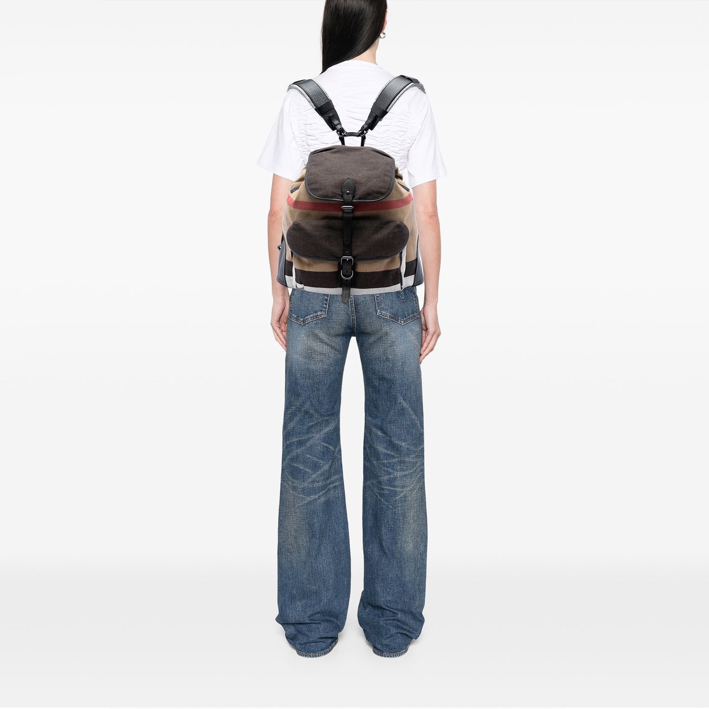 Burberry Mega Check Canvas Korbin Backpack